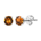 J Francis gefertigt mit SWAROVSKI Topas Swarovski Kristall Ohrringe 925 Silber platiniert
