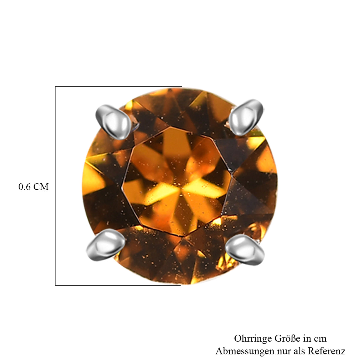 J Francis gefertigt mit SWAROVSKI Topas Swarovski Kristall Ohrringe 925 Silber platiniert