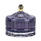 LIVMORE - Duftkerze Winterzauber-Design, 28 Std. Brenndauer, 150g, 4,5 ml ätherisches Öl, Lavendel und Jasmin, Flieder