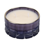 LIVMORE - Duftkerze Winterzauber-Design, 28 Std. Brenndauer, 150g, 4,5 ml ätherisches Öl, Lavendel und Jasmin, Flieder