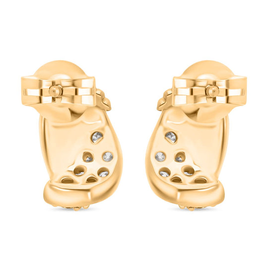LUXURIANT DIAMOND -Lab Grown Diamant SI-GH Ohrringe, 925 Silber 750 Gelbgold Vermeil ca. 0.50 ct