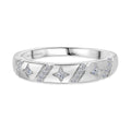 LUXURIANT DIAMOND -Lab Grown Diamant SI-GH Ring 925 Silber rhodiniert (Größe 17.00) ca. 0.15 ct
