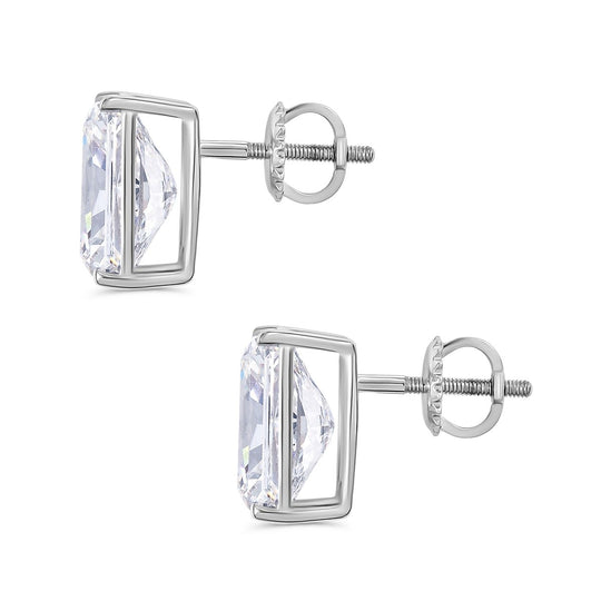 LUXURIANT DIAMOND - Lab Grown Diamant Radiant-Schliff, VS-G Ohrringe 950 Platin ca. 10.06 ct