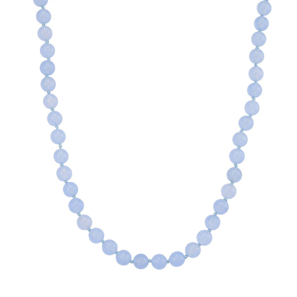 Aquamarin Farbiger Quarzit Halskette ca. Flexibles cm Reiner Edelstahl ca. 255.00 ct