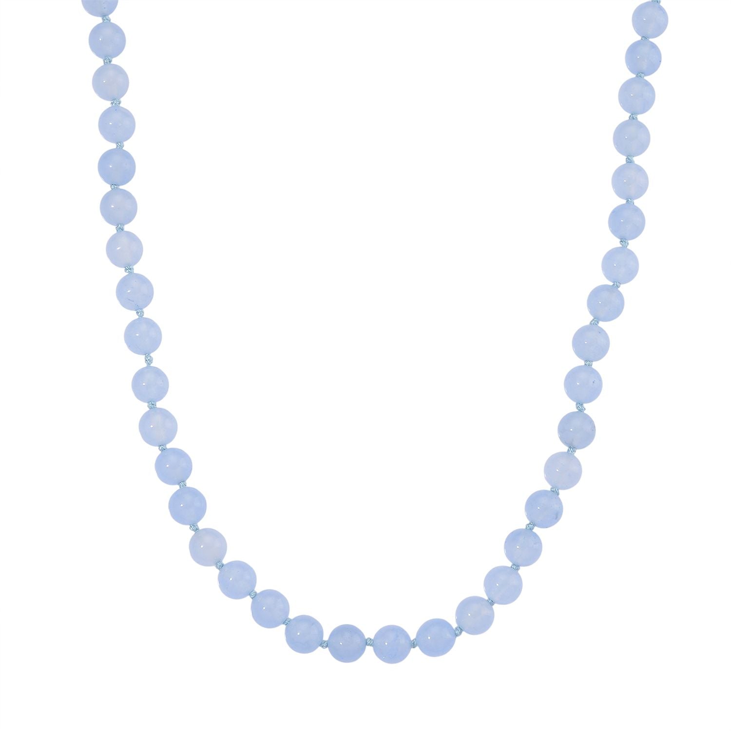 Aquamarin Farbiger Quarzit Halskette ca. Flexibles cm Reiner Edelstahl ca. 255.00 ct
