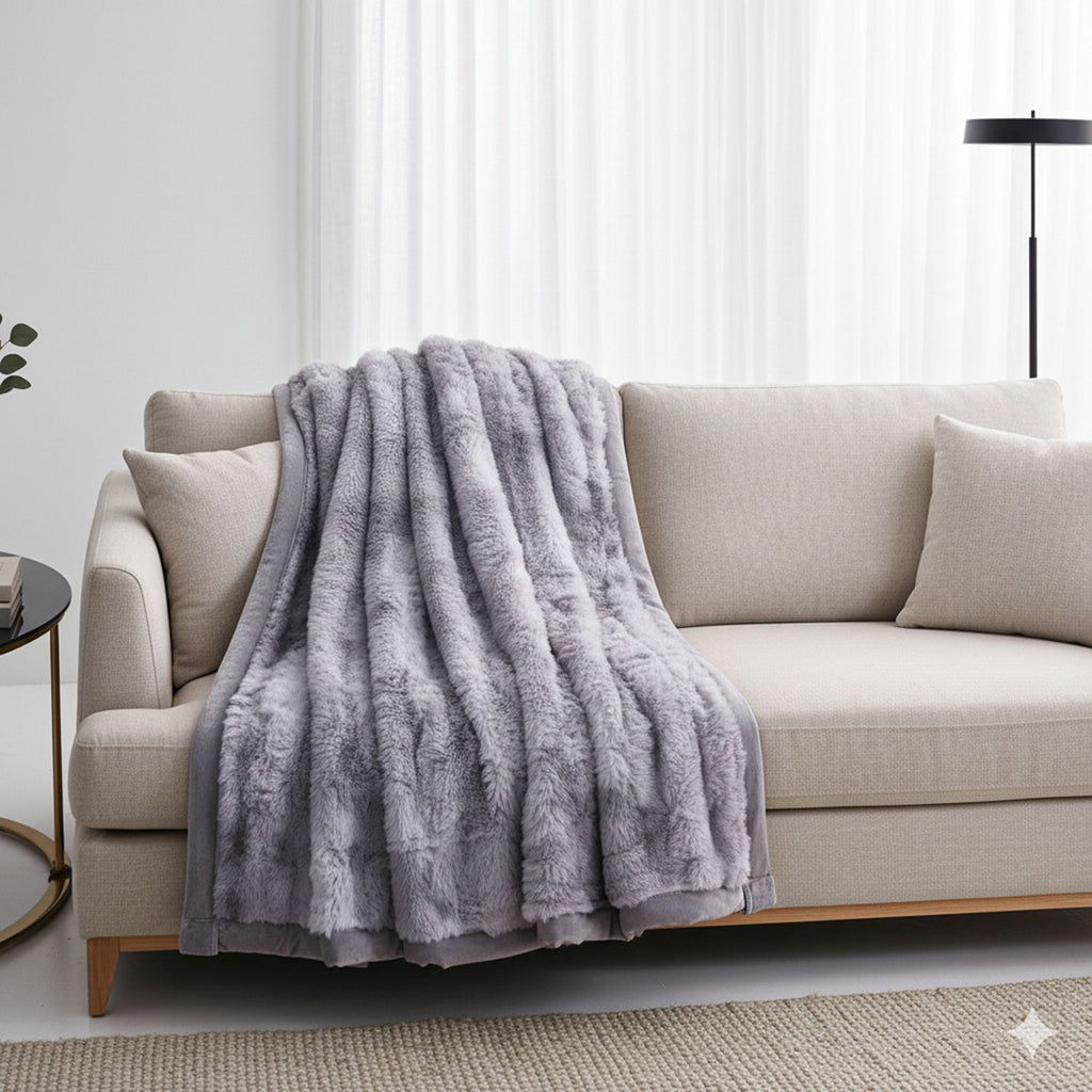 CLOSE OUT Serenity Night - supersoft Kunstfell Decke, 800GSM einlagig, 150x200 cm