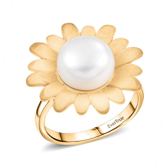 EVER TRUE Süßwasser Perle (10.5-11 mm) Ring Nickelfreies Messing 6.96 ct
