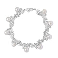 Süßwasser Perle (7.5-8 mm) Armband ca. 19 cm, nickelfreies Messing