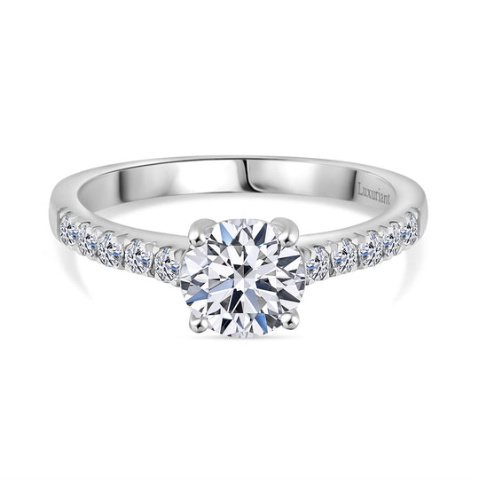 LUXURIANT DIAMOND - Lab Grown Diamant SI-GH Ring 925 Silber 750 Gelbgold Vermeil (Größe 17.00) ca. 1.25 ct