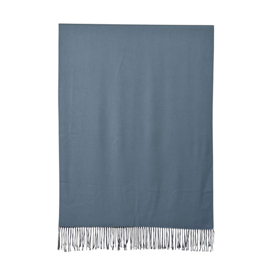 Eleganter doppelseitiger Schal mit Fransen, 68x180cm, Braun