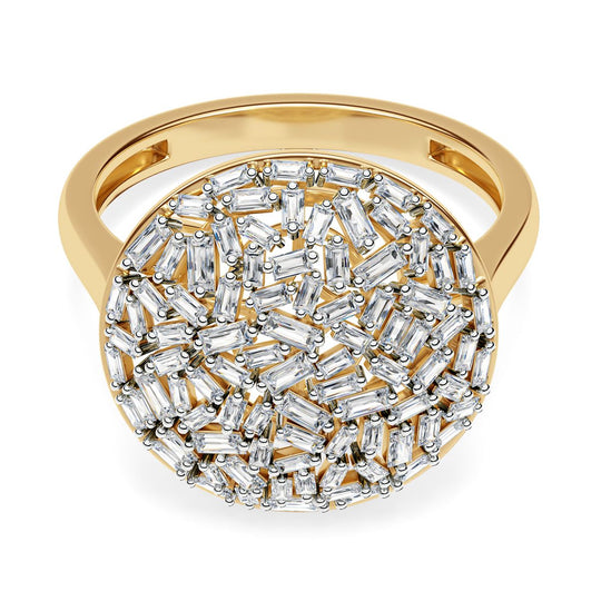 LUXURIANT DIAMOND - Lab Grown Diamant SI-GH SGL zertifiziert Ring 925 Silber rhodiniert (Größe 20.00) ca. 1.00 ct