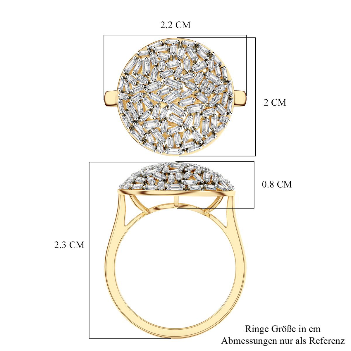 750 Gelbgold Vermeil