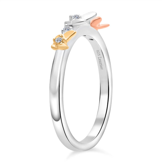 LUXURIANT DIAMOND -Lab Grown Diamant SI-GH Ring 925 Silber (Größe 21.00) ca. 0.05 ct