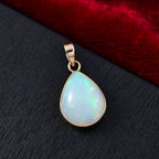 AAA Natürlicher, äthiopischer Welo Opal Anhänger 585 Gold ca. 5.10 ct