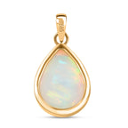 AAA Natürlicher, äthiopischer Welo Opal Anhänger 585 Gold ca. 5.10 ct