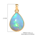 AAA Natürlicher, äthiopischer Welo Opal Anhänger 585 Gold ca. 5.10 ct