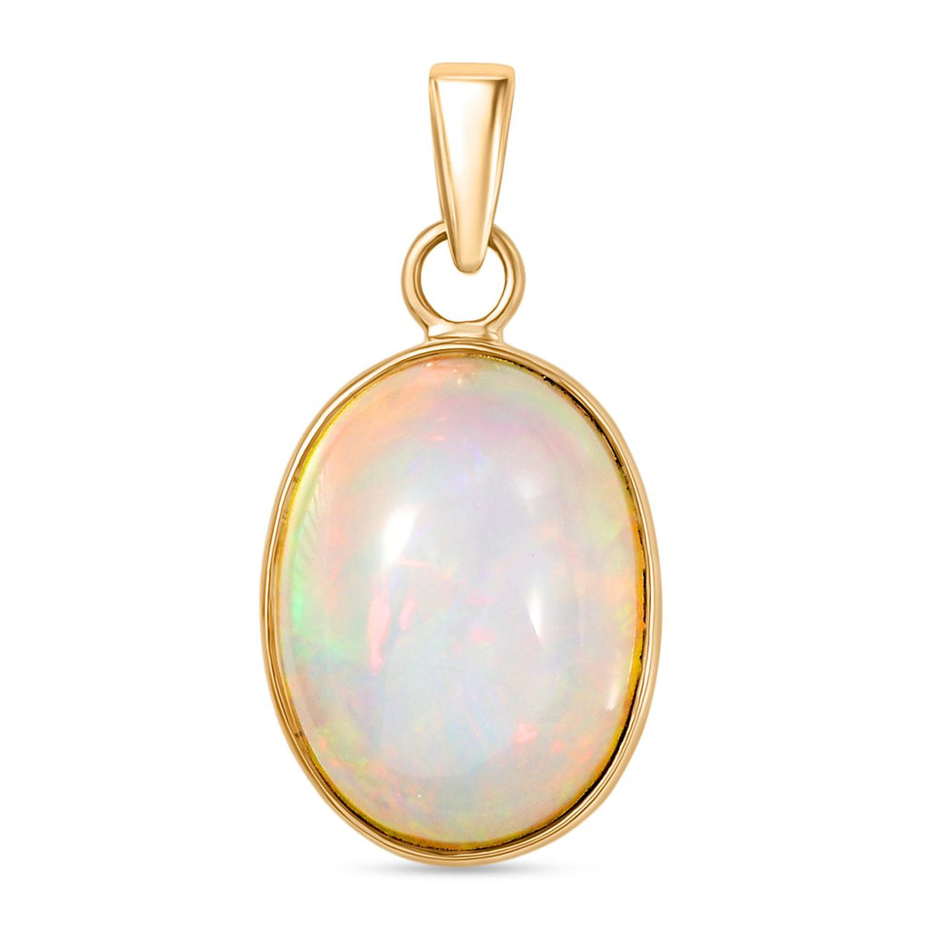 AAA Natürlicher, äthiopischer Welo Opal Anhänger 585 Gold ca. 6.80 ct