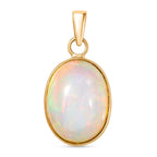 AAA Natürlicher, äthiopischer Welo Opal Anhänger 585 Gold ca. 6.80 ct