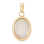 AAA Natürlicher, äthiopischer Welo Opal Anhänger 585 Gold ca. 6.80 ct