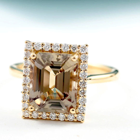 LUXORO AAA Turkizit, Weißer Diamant Ring 585 Gold (Größe 19.00) ca. 4,37 ct