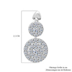 LUXURIANT DIAMOND -Lab Grown Diamant SI-GH Ohrringe 925 Silber rhodiniert ca. 1.00 ct