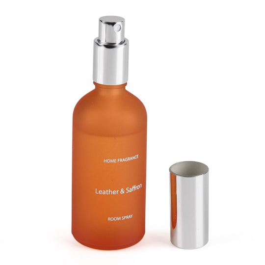 LIVMORE Home Fragrance Kollektion - Raumspray, Leder-Safran, 100ml, Orange