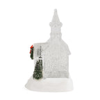 Weihnachts Deko Wasser Lampe Kirche, warmweißes LED, Musikfunktion, 17.2 x 14 x 23 cm, Transparent, Batteriebetrieb 3 x AAA nicht enthalten
