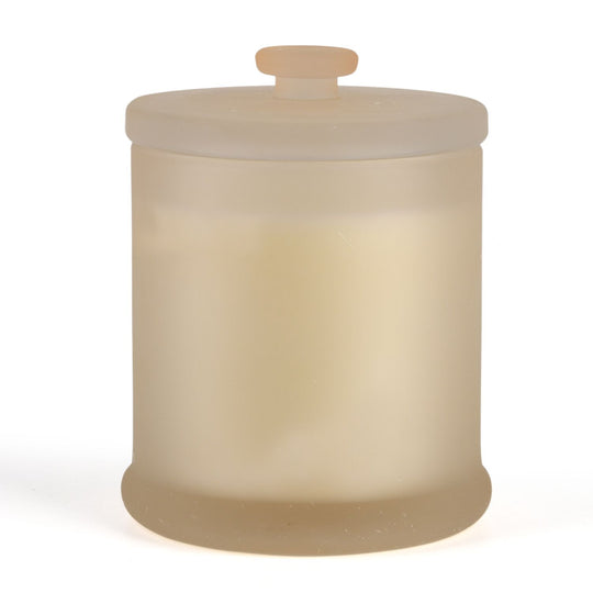 LIVMORE Home Fragrance Kollektion, Duftkerze im Farbglas, Weißer Tee Ingwer, 370 g Sojawachs, 55 Std., 10,2 x 10,2 x 13 cm