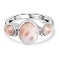D'Joy AA Natrolith Ring 925 Silber Platiniert (Größe 16.00) ca. 4,08 ct
