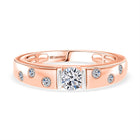 Rhodium-Überzug und 750 Roségold Vermeil