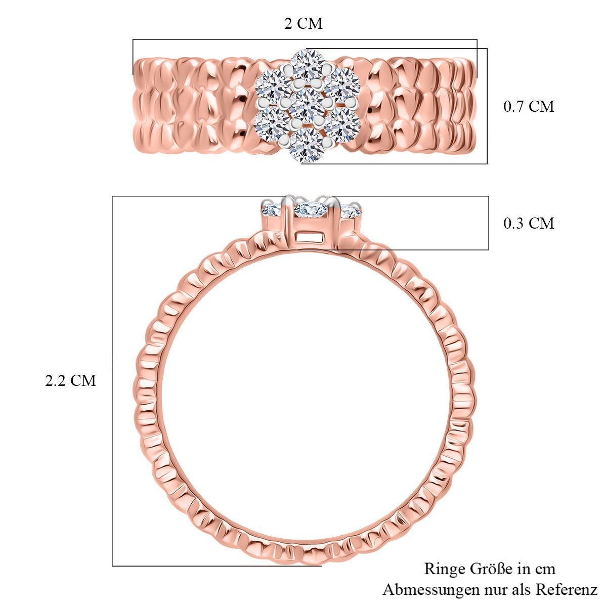 750 Roségold Vermei