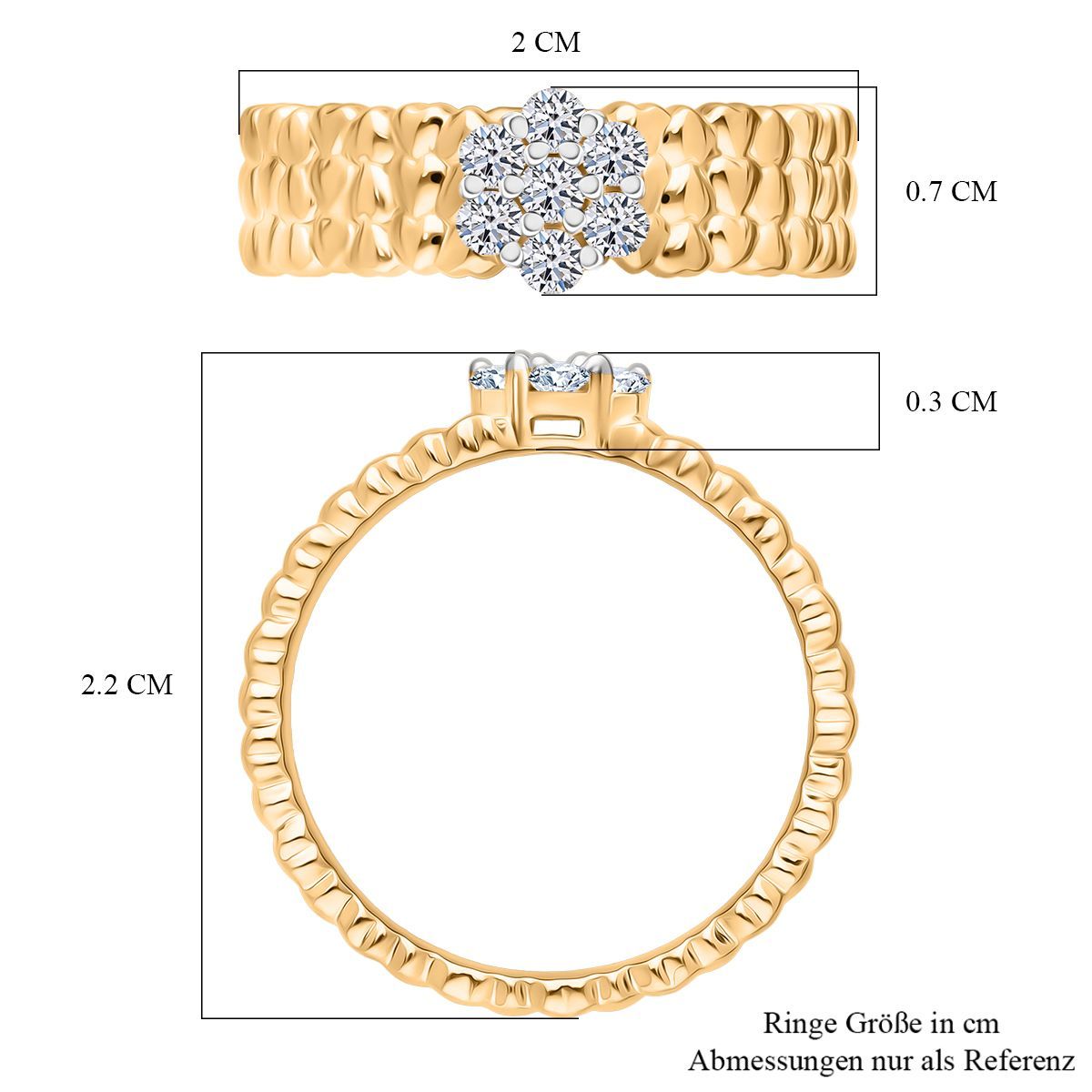 750 Gelbgold Vermeil