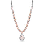 Djoy AA Natrolith Halskette ca. 45 cm 925 Silber rhodiniert ca. 26,39 ct.