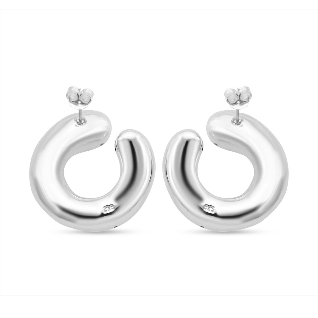 Kristall Ohrringe 925 Silber Standard 11,00g 1.00 ct
