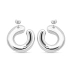 Kristall Ohrringe 925 Silber Standard 11,00g 1.00 ct