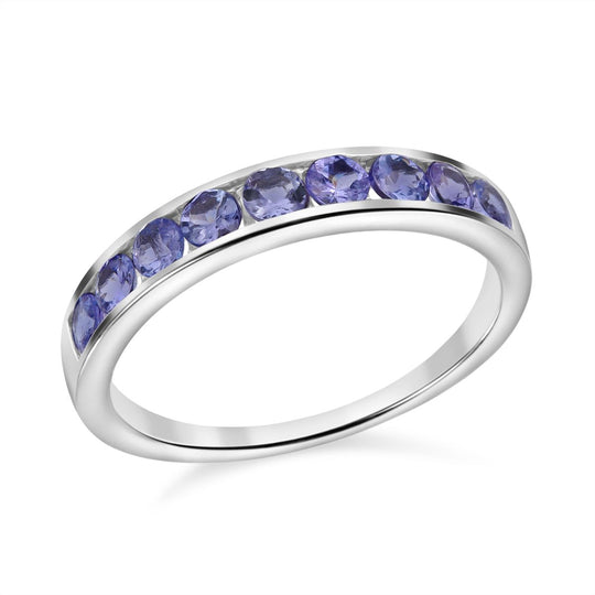 AA Tansanit Ring 925 Silber rhodiniert (Größe 20.00) ca. 1.00 ct