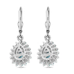 D'Joy AA Betroka Blauer Apatit Ohrringe 925 Silber rhodiniert ca. 2.04 ct