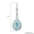 D'Joy AA Betroka Blauer Apatit Ohrringe 925 Silber rhodiniert ca. 2.04 ct