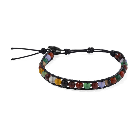 Afrikanisches Amethyst Armband, flexibel (ca. 18 - 23 cm), ca. 35.00 ct