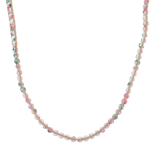 Weiße Howlit Halskette, flexibel (ca. 42 cm), ca. 80.00 ct