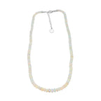 ILIANA - AAA Natürlicher, äthiopischer Welo Opal Halskette ca. 45 cm 750 Weißgold ca. 62.00 ct