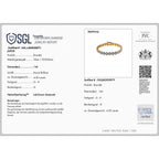 LUXURIANT DIAMOND - Lab Grown Diamant SI-GH Armband ca. 19 cm 925 Silber 750 Gelbgold Vermeil ca. 4,00 ct.