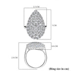 Lab Grown Diamant SI-GH Ring 925 Silber Rhodiniert V cm ca. 1,24 ct