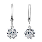 LUXURIANT DIAMOND - Lab Grown Blauer Diamant SI-GH SGL zertifiziert Ohrringe, 925 Silber rhodiniert ca. 1,00 ct.