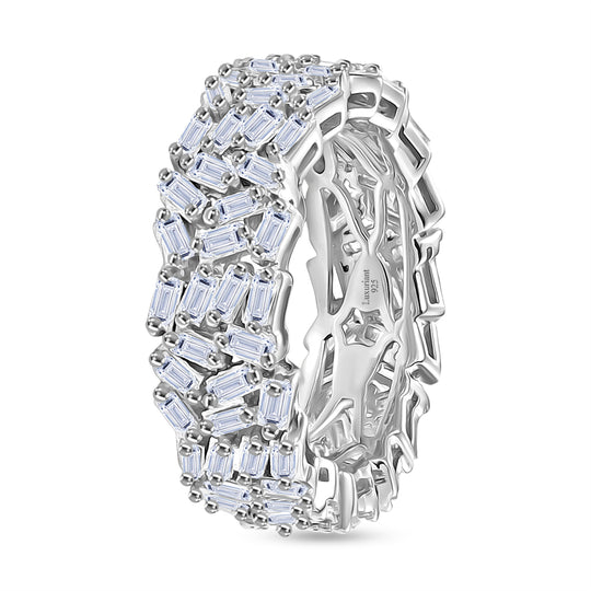 LUXURIANT DIAMOND - Lab Grown Diamant SI-GH Ring 925 Silber Rhodiniert (Größe 17.00) ca. 2,38 ct