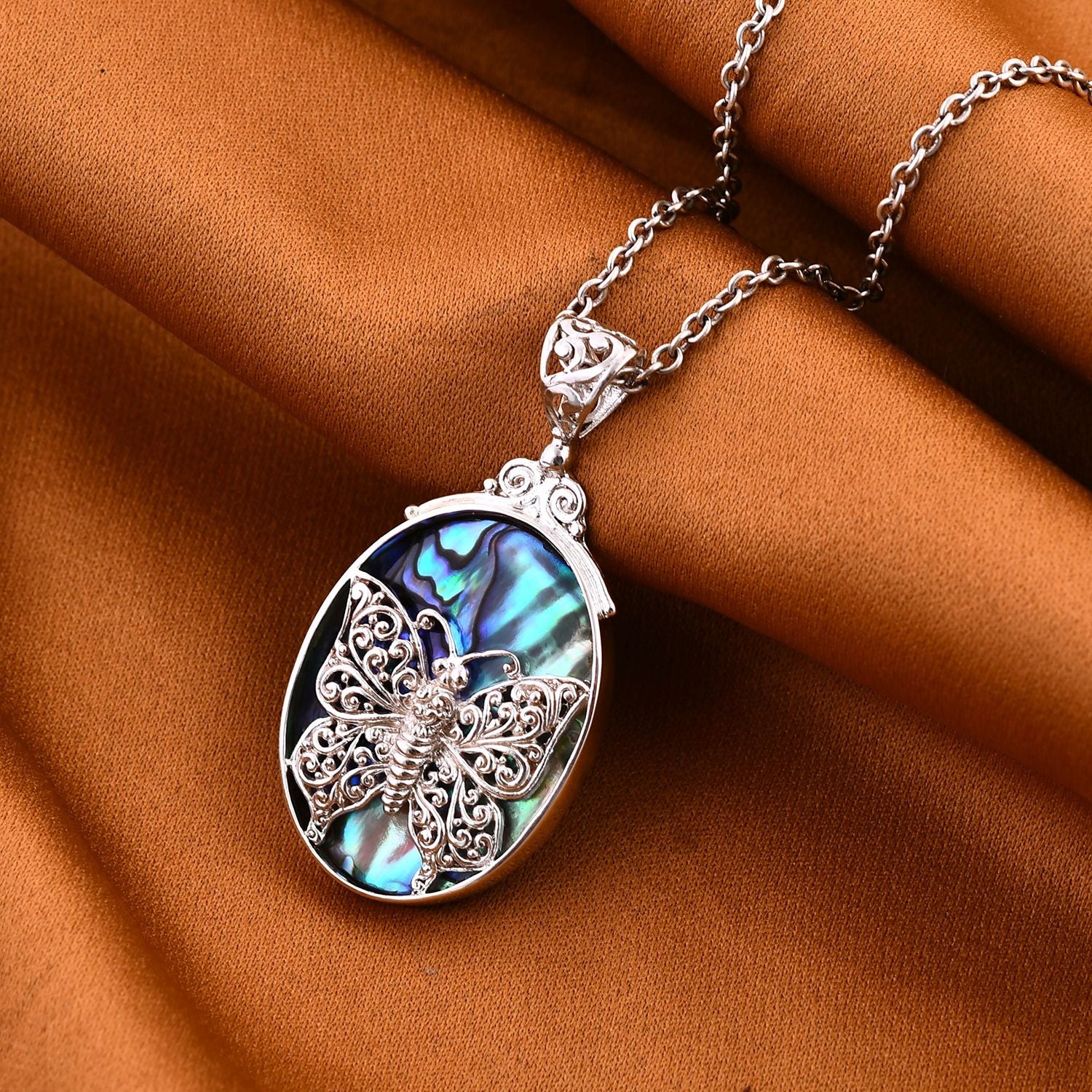 Royal Bali - Abalone Muschel Anhänger 925 Silber