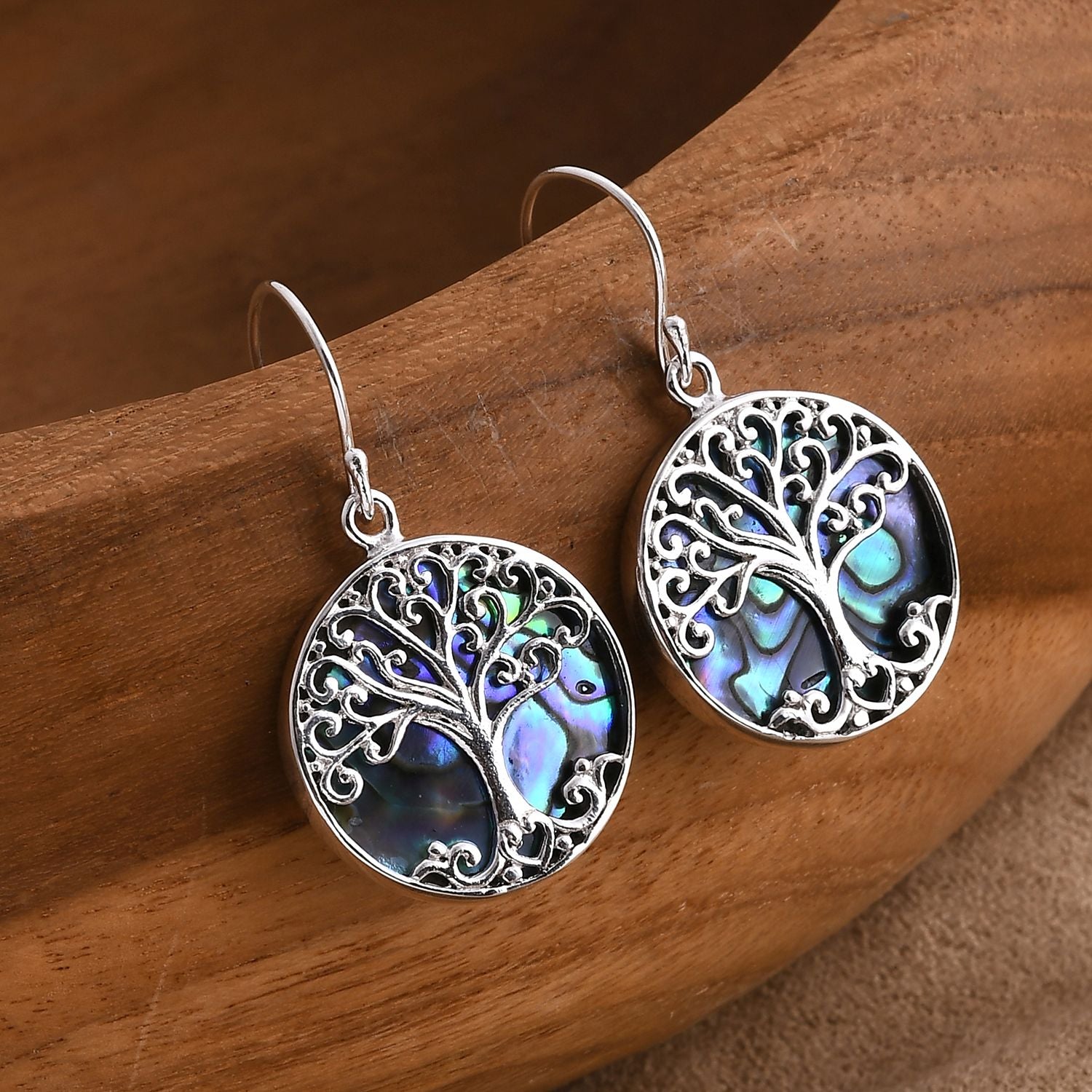 Royal Bali - Abalone Muschel Ohrringe 925 Silber