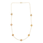 AAA Goldene Südsee Perle (7-8 mm) Halskette ca. 50 cm 750 Gold