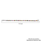 D'Joy AA Mehrfarbig-Turmalin, Moissanit Armband ca. 18.5 cm 925 Silber rhodiniert ca. 10,26 ct.