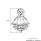 Moissanit Ohrringe 925 Silber rhodiniert ca. 1.59 ct